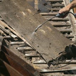 Damaged roof