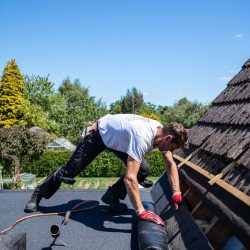 Flat roof felting, East Grinstead